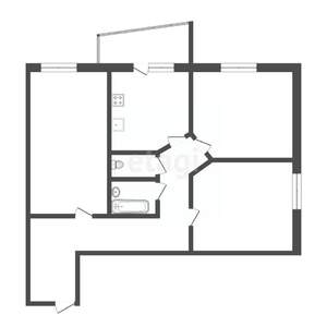 3-к квартира, вторичка, 81м2, 7/16 этаж