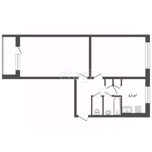 2-к квартира, вторичка, 48м2, 4/5 этаж