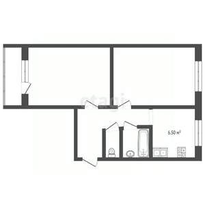 2-к квартира, вторичка, 49м2, 5/5 этаж
