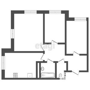 3-к квартира, вторичка, 84м2, 4/19 этаж