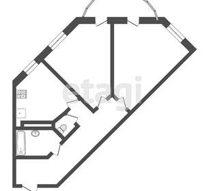 2-к квартира, вторичка, 60м2, 2/9 этаж