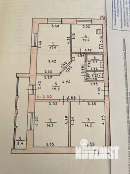 3-к квартира, вторичка, 81м2, 5/5 этаж