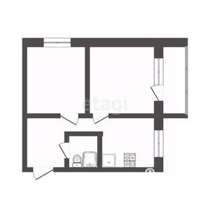 1-к квартира, вторичка, 31м2, 5/5 этаж