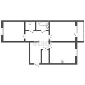 2-к квартира, вторичка, 61м2, 5/10 этаж