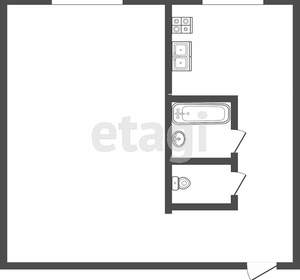 1-к квартира, вторичка, 33м2, 5/5 этаж