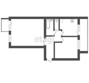 2-к квартира, вторичка, 64м2, 2/6 этаж
