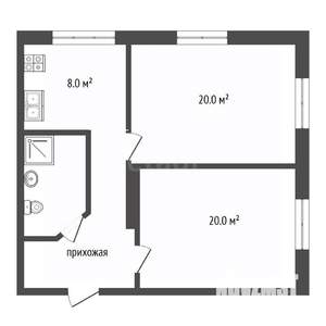 2-к квартира, вторичка, 60м2, 5/5 этаж
