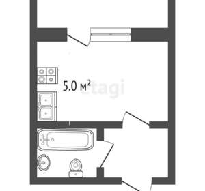 Студия квартира, вторичка, 27м2, 7/18 этаж