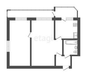 2-к квартира, вторичка, 40м2, 2/5 этаж