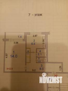 1-к квартира, вторичка, 34м2, 7/9 этаж