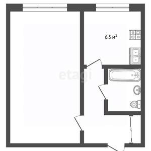 1-к квартира, вторичка, 33м2, 1/5 этаж