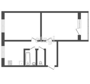 2-к квартира, вторичка, 47м2, 5/5 этаж