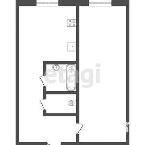 1-к квартира, вторичка, 34м2, 2/5 этаж