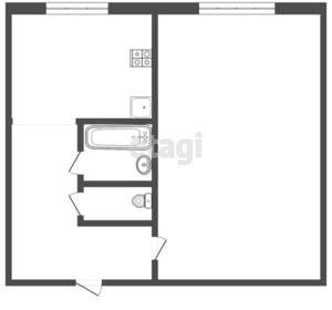1-к квартира, вторичка, 33м2, 4/5 этаж