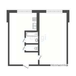 1-к квартира, вторичка, 33м2, 3/5 этаж