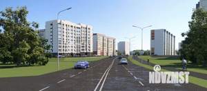 1-к квартира, строящийся дом, 41м2, 2/9 этаж
