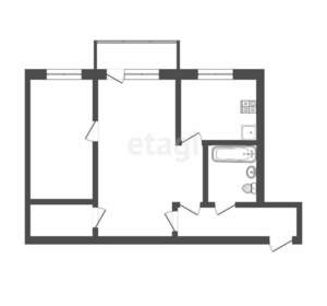 2-к квартира, вторичка, 40м2, 3/5 этаж