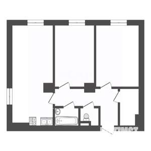 2-к квартира, вторичка, 69м2, 4/4 этаж