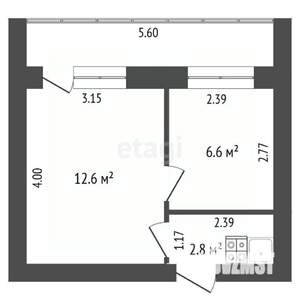 Студия квартира, вторичка, 22м2, 4/5 этаж