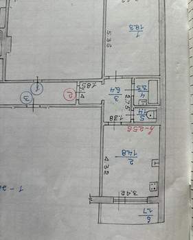1-к квартира, вторичка, 46м2, 1/10 этаж