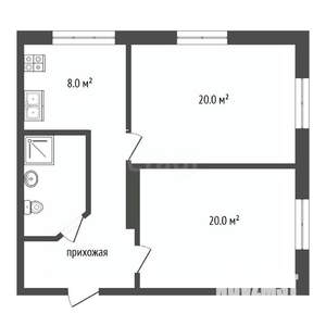 2-к квартира, вторичка, 60м2, 5/5 этаж
