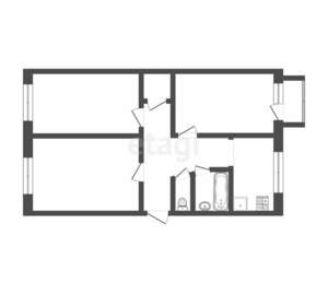 3-к квартира, вторичка, 61м2, 5/5 этаж