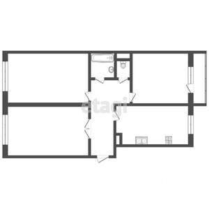 3-к квартира, вторичка, 81м2, 9/10 этаж