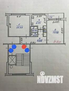 2-к квартира, вторичка, 49м2, 8/9 этаж
