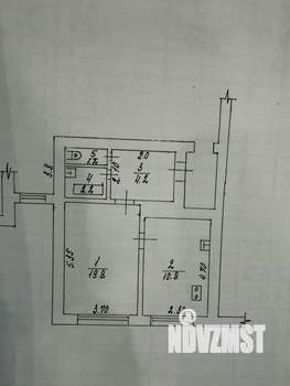 1-к квартира, вторичка, 38м2, 1/9 этаж