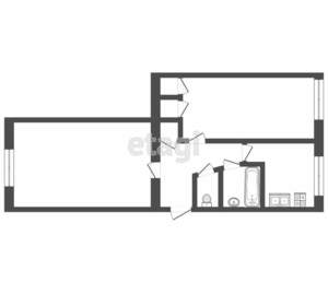 2-к квартира, вторичка, 44м2, 1/5 этаж