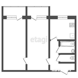 2-к квартира, вторичка, 50м2, 5/10 этаж