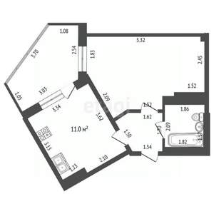 1-к квартира, вторичка, 35м2, 18/18 этаж
