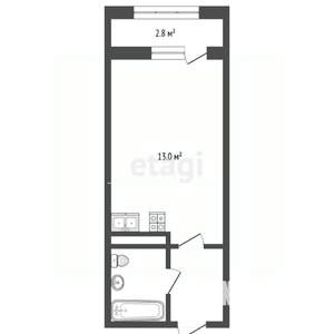 Студия квартира, вторичка, 29м2, 18/18 этаж