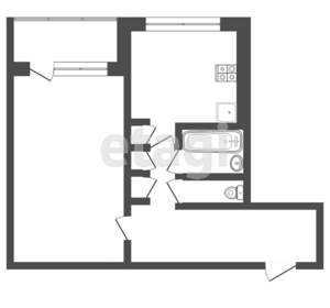 1-к квартира, вторичка, 35м2, 3/9 этаж