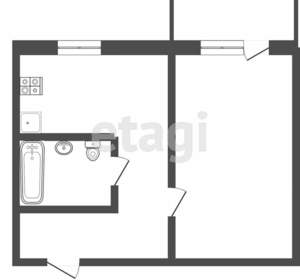 1-к квартира, вторичка, 33м2, 8/9 этаж