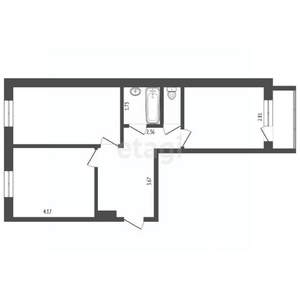 1-к квартира, вторичка, 36м2, 8/9 этаж