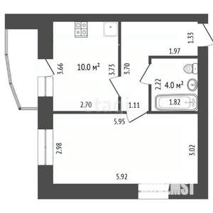 1-к квартира, вторичка, 39м2, 8/10 этаж