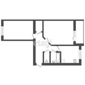 2-к квартира, вторичка, 56м2, 3/10 этаж