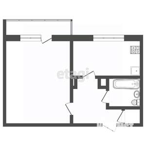 1-к квартира, вторичка, 37м2, 2/10 этаж