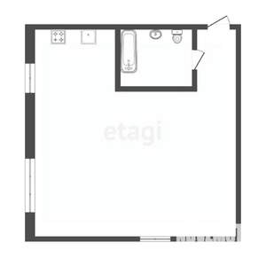 1-к квартира, вторичка, 30м2, 2/5 этаж