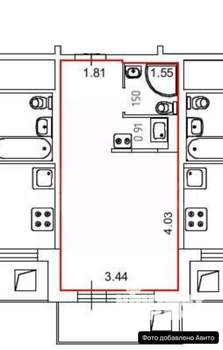 Студия квартира, вторичка, 24м2, 7/12 этаж