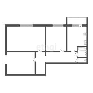 3-к квартира, вторичка, 85м2, 1/5 этаж