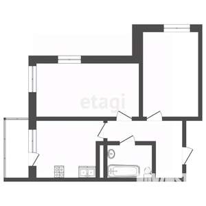 2-к квартира, вторичка, 49м2, 1/16 этаж