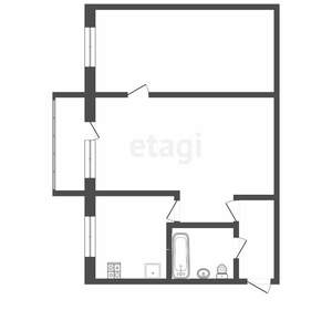2-к квартира, вторичка, 43м2, 4/5 этаж