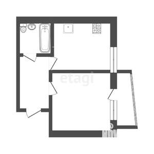 1-к квартира, вторичка, 36м2, 1/11 этаж