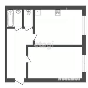 1-к квартира, вторичка, 36м2, 8/9 этаж