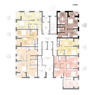 2-к квартира, вторичка, 62м2, 1/18 этаж