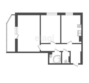 2-к квартира, вторичка, 57м2, 12/16 этаж