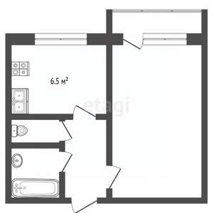 1-к квартира, вторичка, 32м2, 7/9 этаж