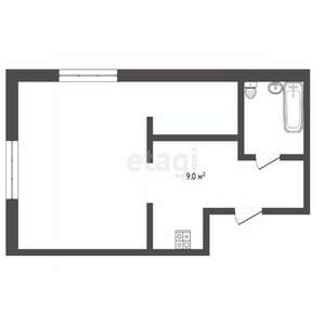 Студия квартира, вторичка, 24м2, 5/5 этаж